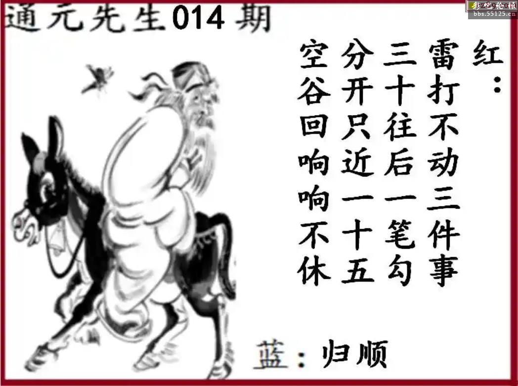 2025年014期双色球图谜汇总