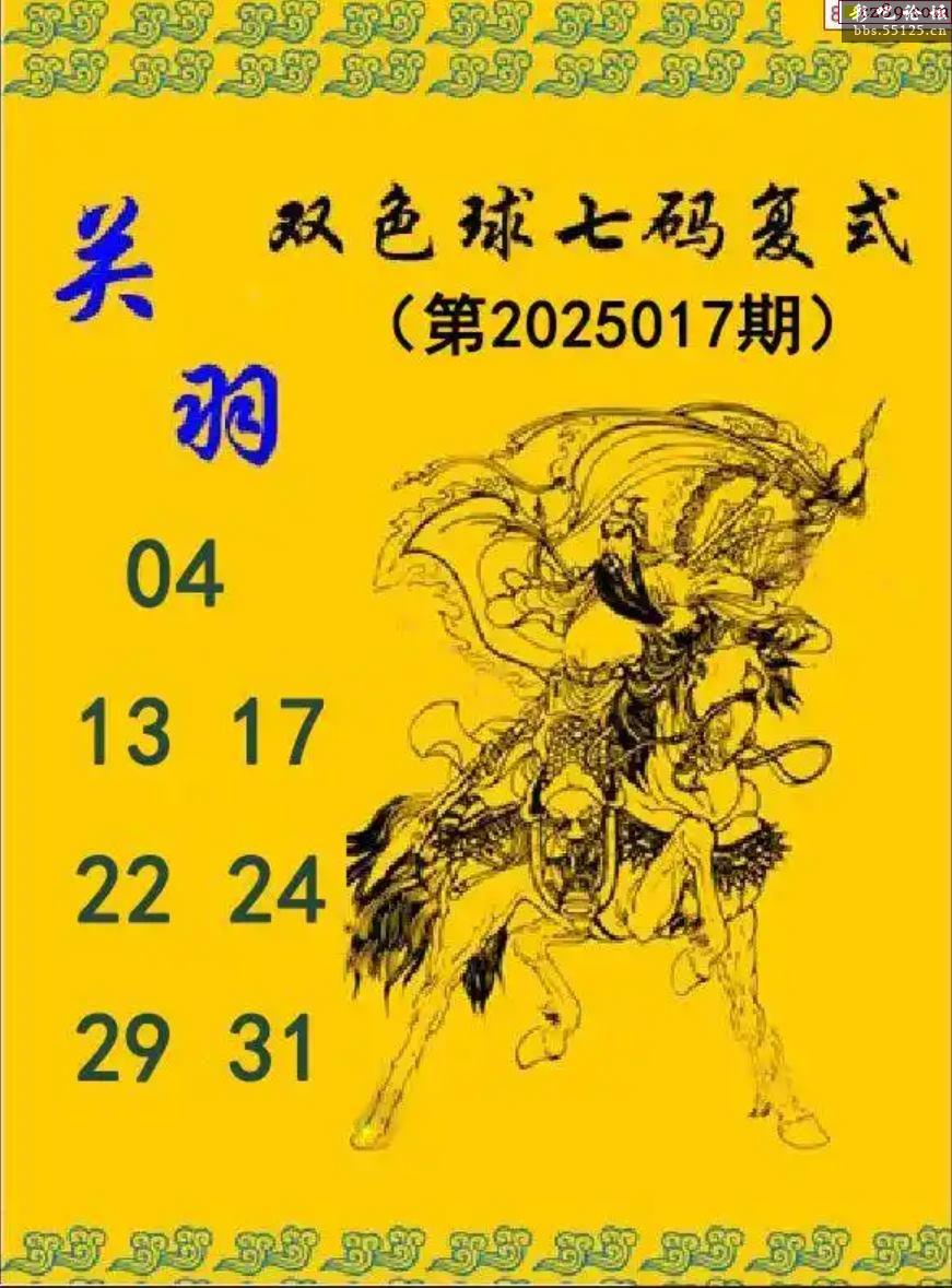 025年017期双色球图谜汇总